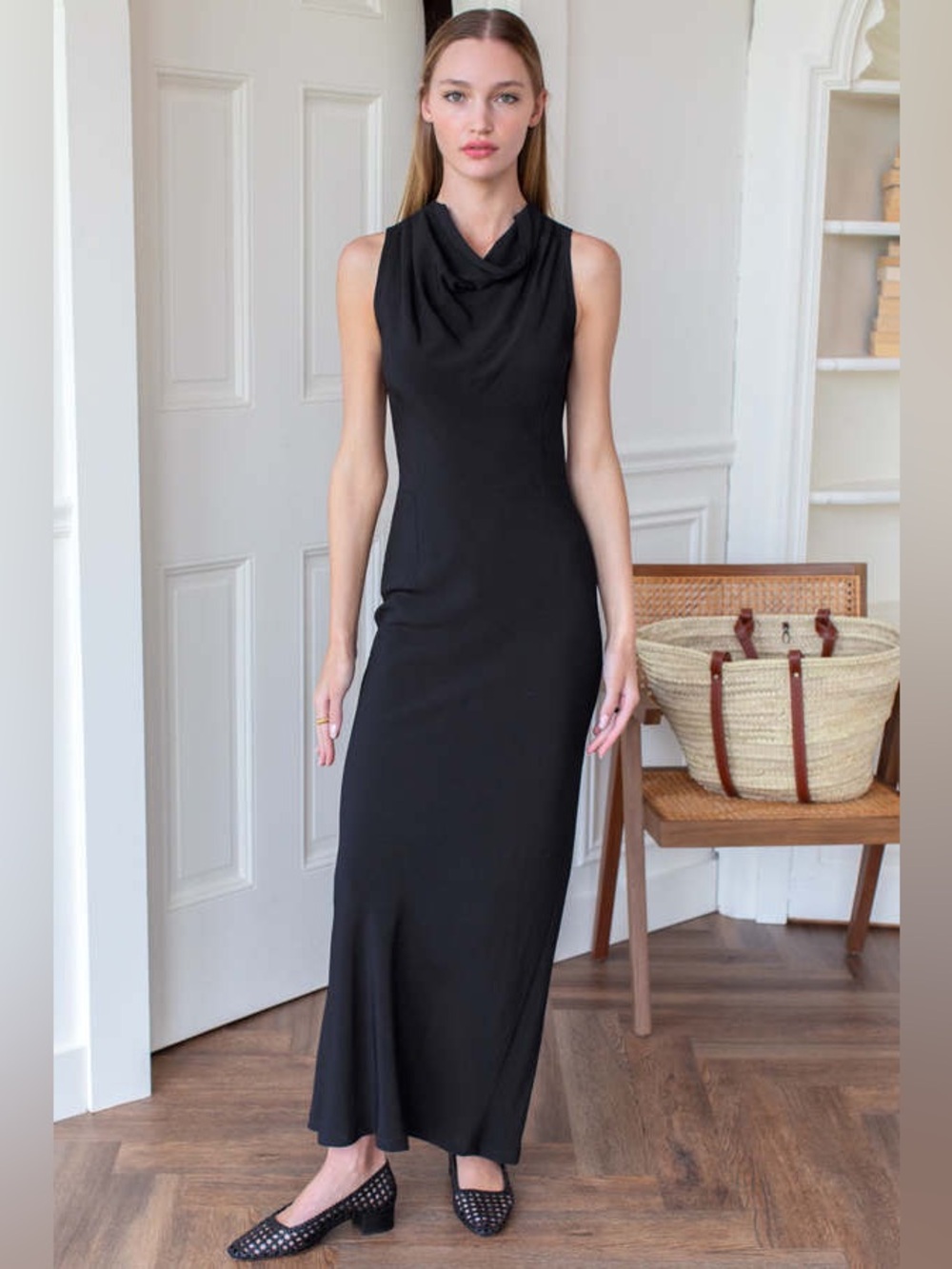 EMERSON FRY SCULPTURAL DRESS - BLACK